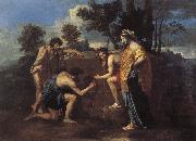 Nicolas Poussin Even in Arcadia I have Sweden oil painting artist